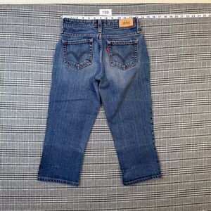 Levi's 515 Women's Jeans Blue Denim Capri Stretch Size 2